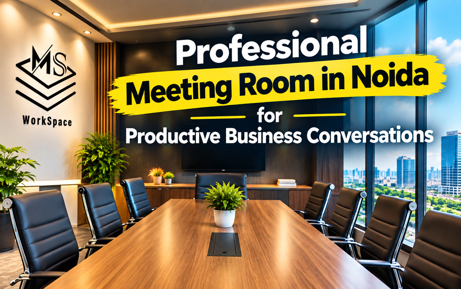 Professional Meeting Room in Noida for Productive Business Conversations